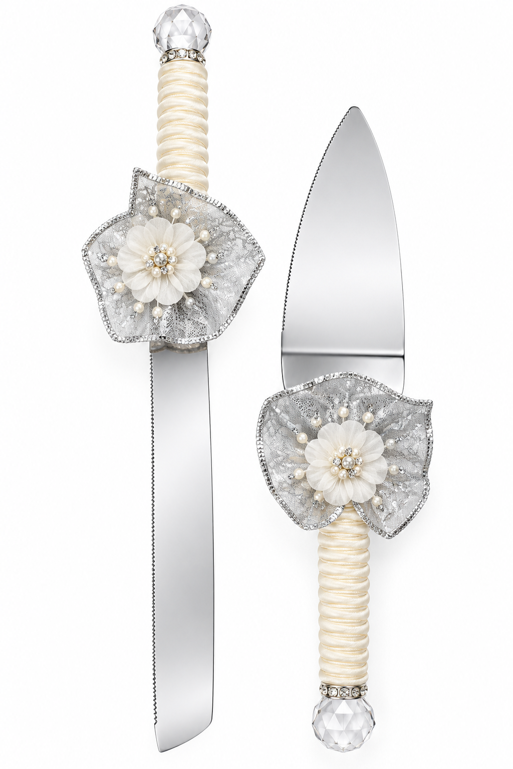 Pala y cuchillo para pastel