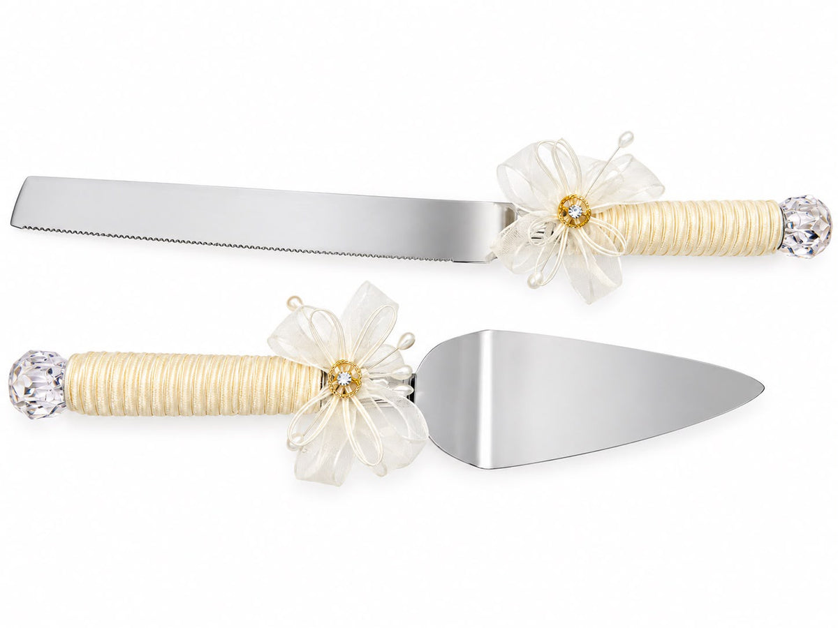 Pala y cuchillo para pastel