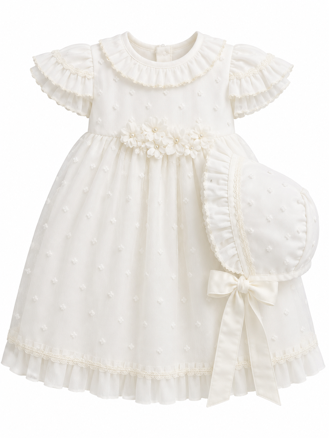 Vestido de Niña Blanco Flor