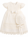 Vestido de Niña c/Perlas y Moño