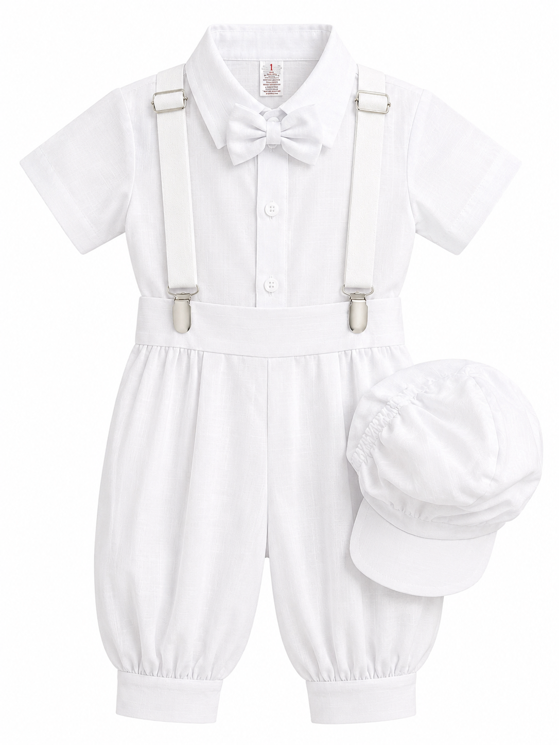 Traje de niño bombacho con moño