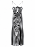 Vestido Lamé Plata