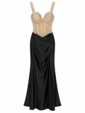 Vestido de Noche Negro Transparencia