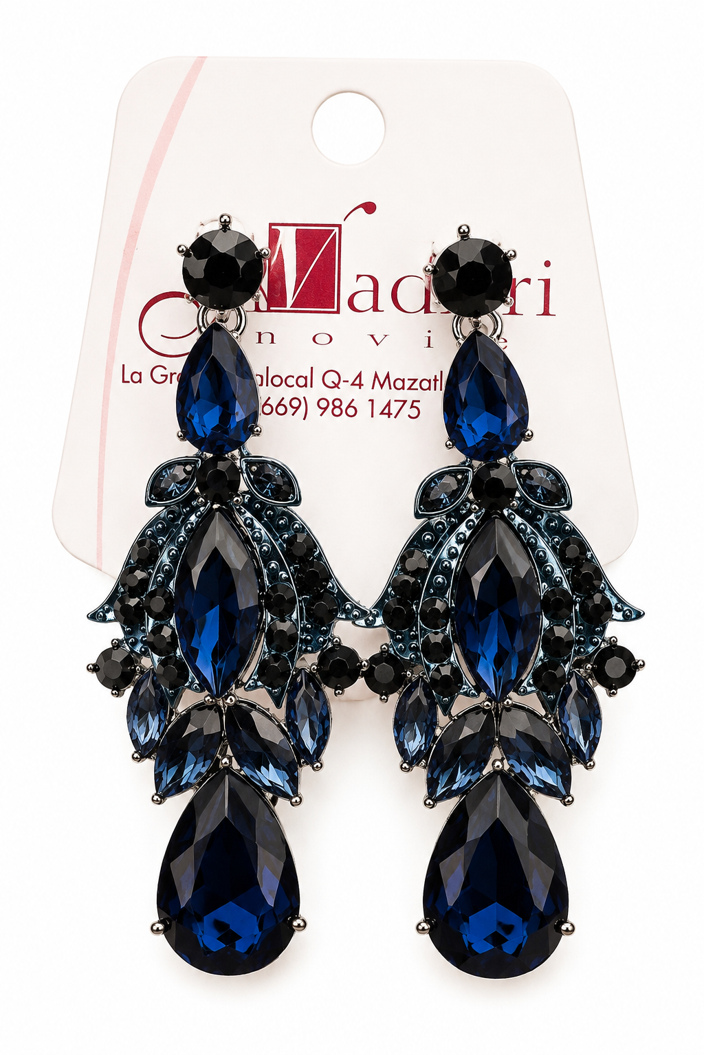 Pendientes azules
