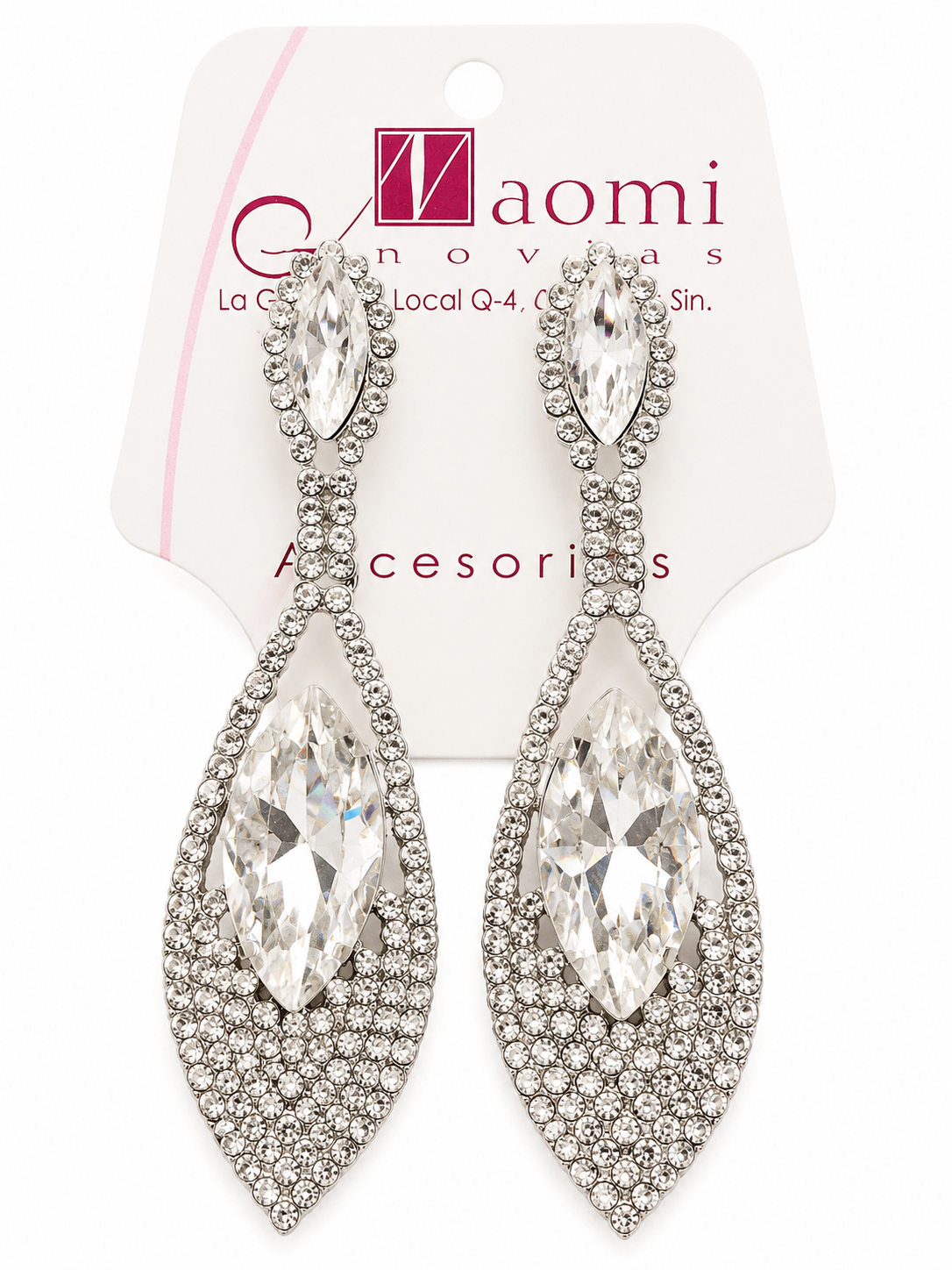 Pendientes de piedras brillantes