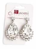 Aretes de gota brillantes