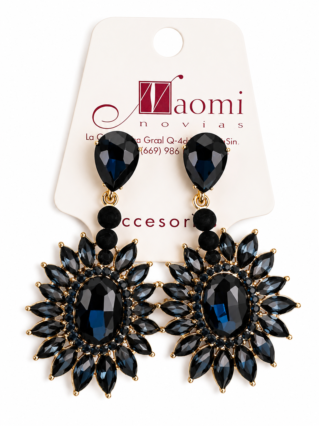 Pendientes de lujo azules