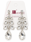 Pendientes largos de cristal