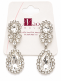 Pendientes con cristales brillantes