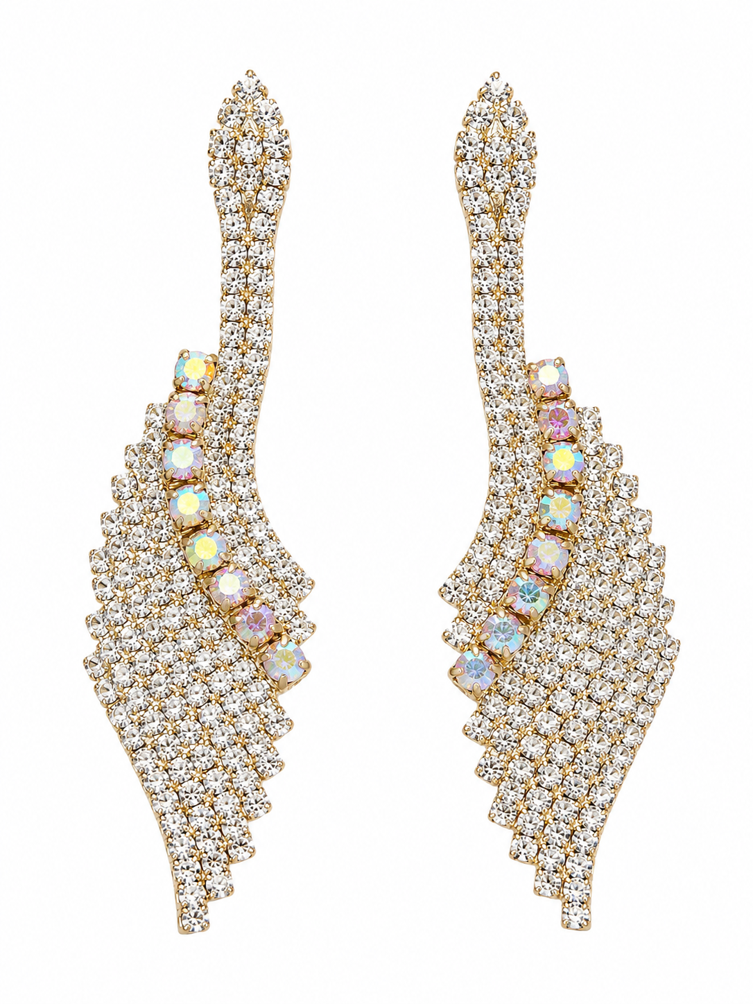 Pendientes de cristal con diseño elegante