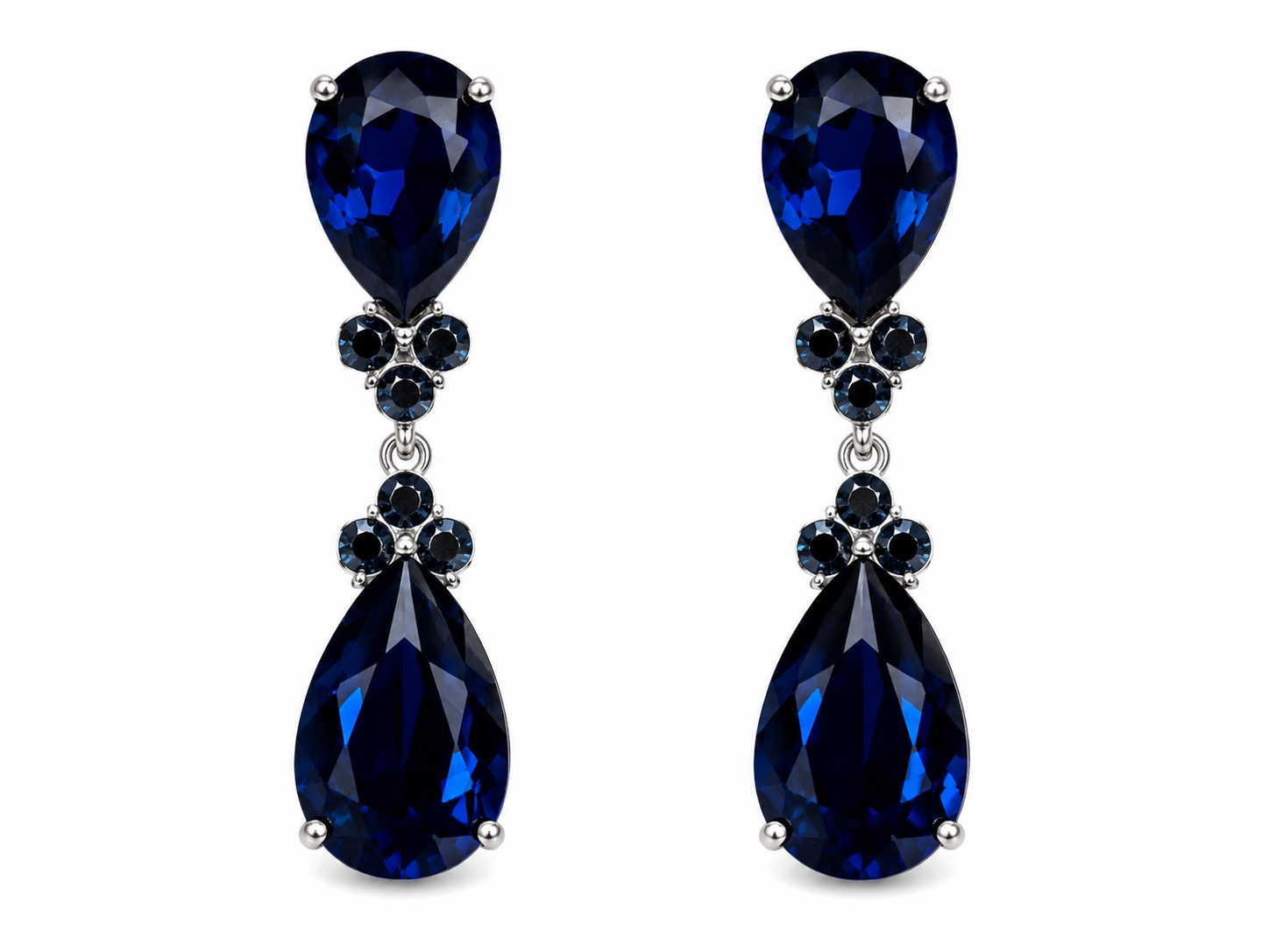 Pendientes de gota azules