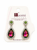 Pendientes elegantes con piedras brillantes