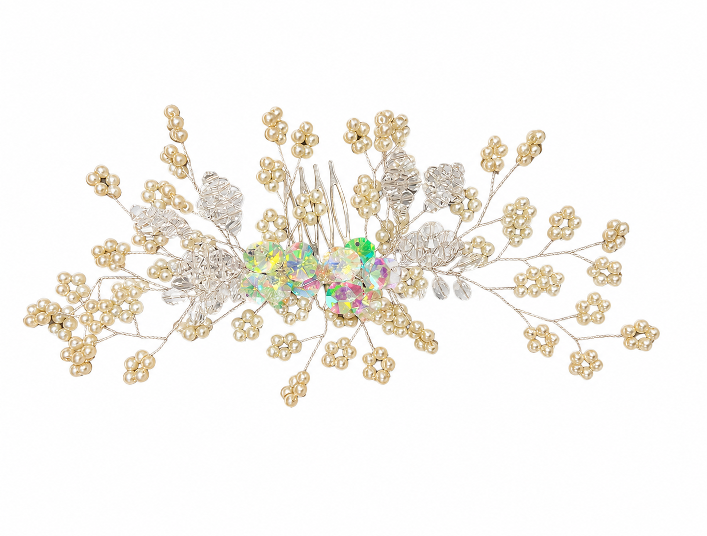 Accesorio bridal con perlas y cristales