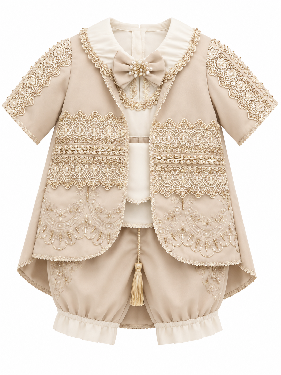Bombacho Elegante con Moño y Detalles