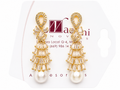 Pendientes dorados con perlas