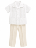 Traje Guayabera Blanca Estilo