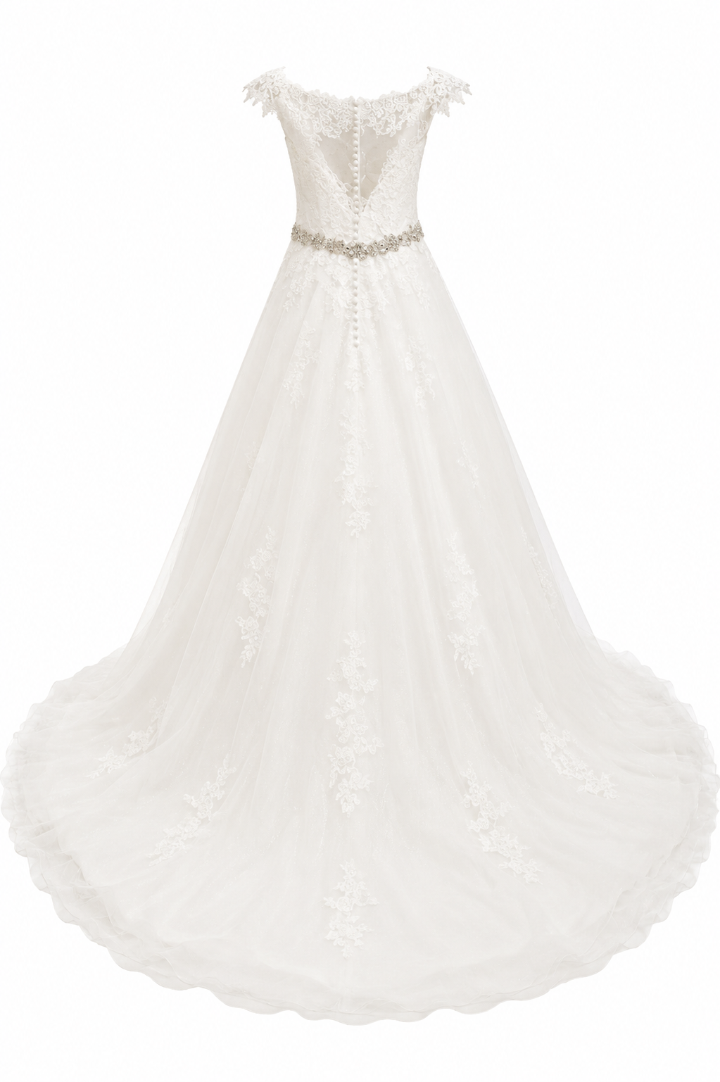Vestido de Boda Elegante Largo Ivory