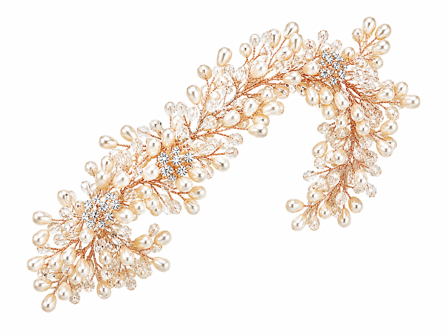 Accesorio de perlas y cristales