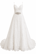 Vestido de Boda con Detalle en Cintura