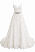 Vestido de Boda con Detalle en Cintura