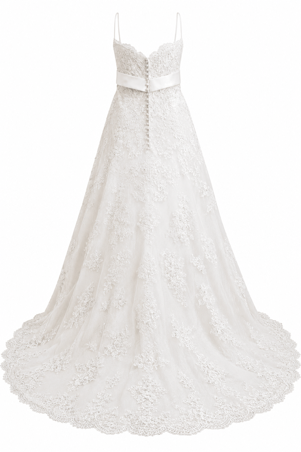Vestido de Boda con Detalle en Cintura