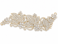 Accesorio de cabello dorado con cristales