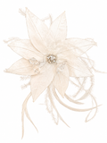 Accesorio de boda de flores y cristales