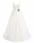 Vestido de Boda Ivory con Detalle de Flor