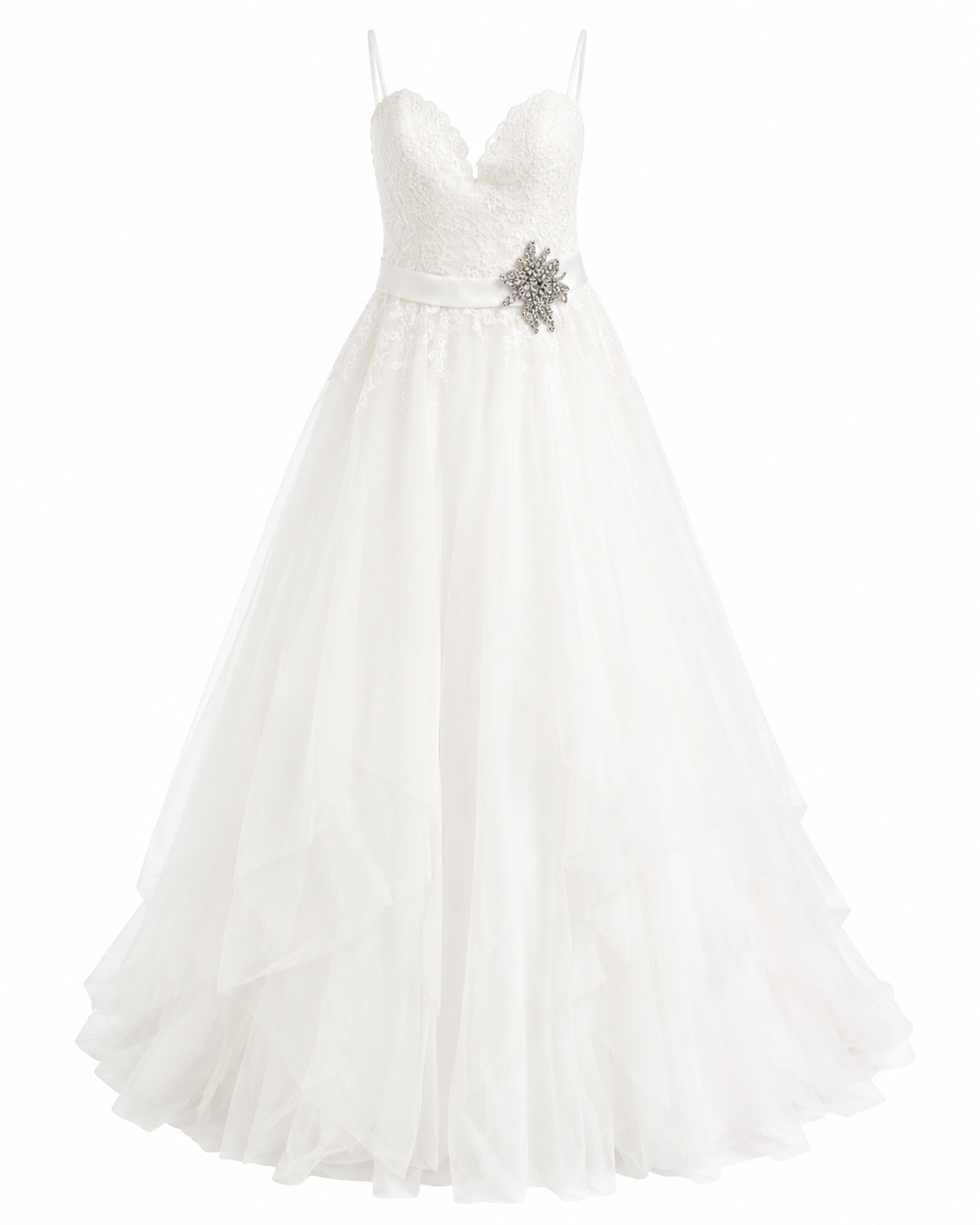 Vestido de Boda Ivory con Detalle de Flor