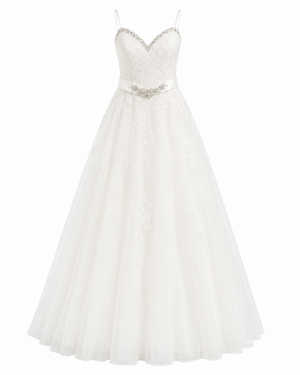 Vestido Ivory de Boda con cinto