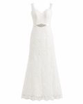 Vestido de Novia con Cinto Brillantes