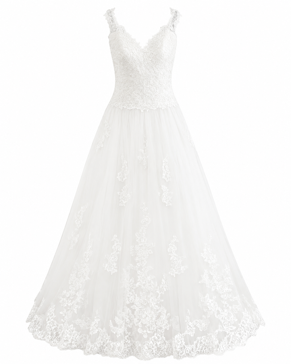 Vestido de Novia Blanco Elegante