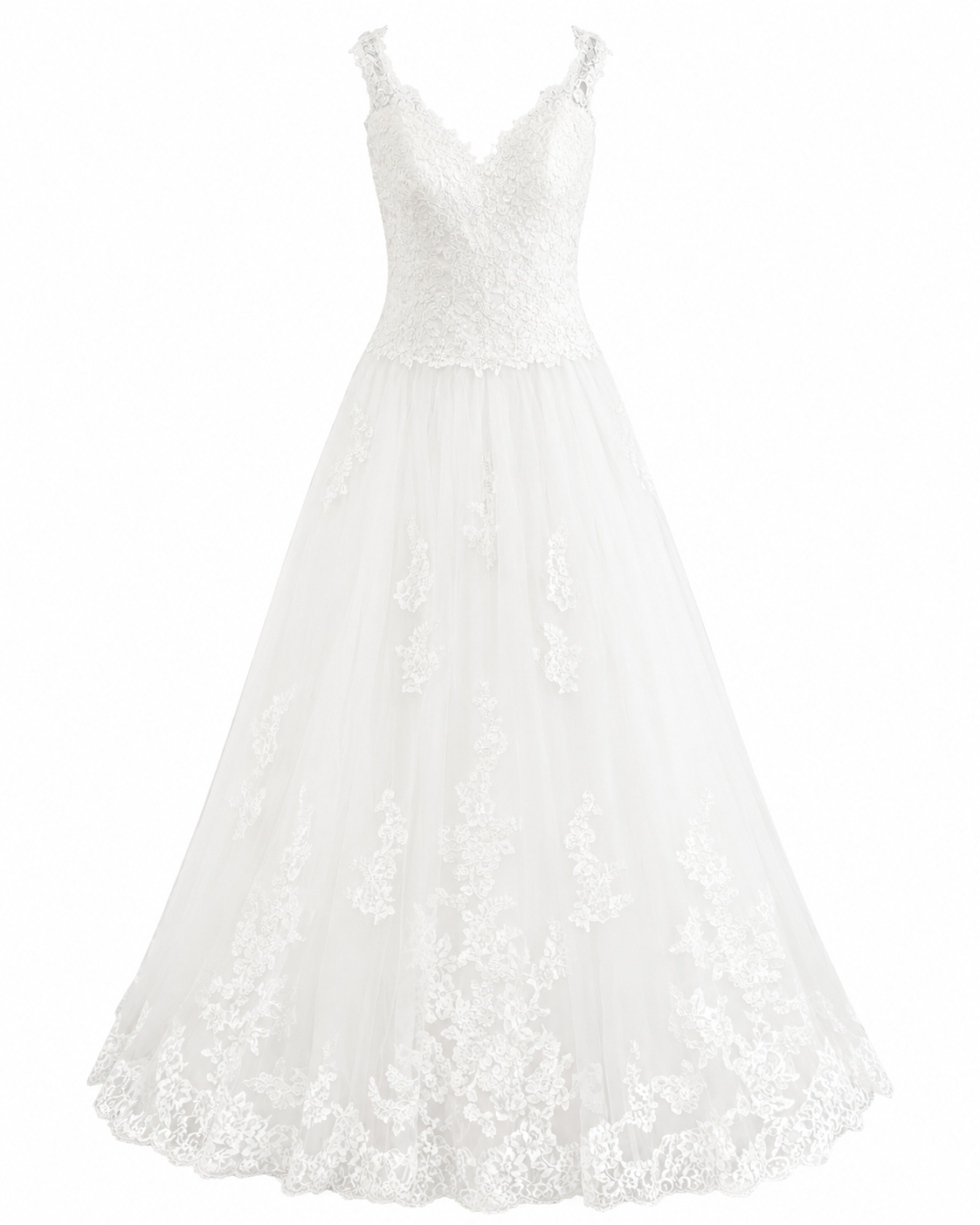 Vestido de Novia Blanco Elegante