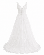 Vestido de Novia Blanco Elegante