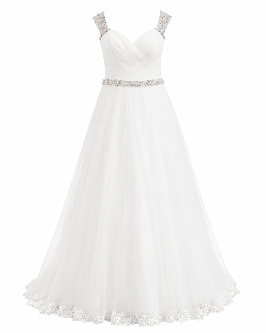 Vestido de Boda Elegante y Detallado Ivory