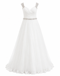 Vestido de Boda Elegante y Detallado Ivory