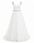 Vestido de Boda Elegante y Detallado Ivory