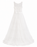 Vestido de Boda con Transparencia y Cinto