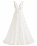 Vestido Ivory de Boda con Detalle de Encaje
