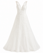 Vestido Ivory de Boda con Detalle de Encaje