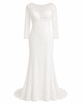 Vestido de Boda de Encaje Elegante Largo