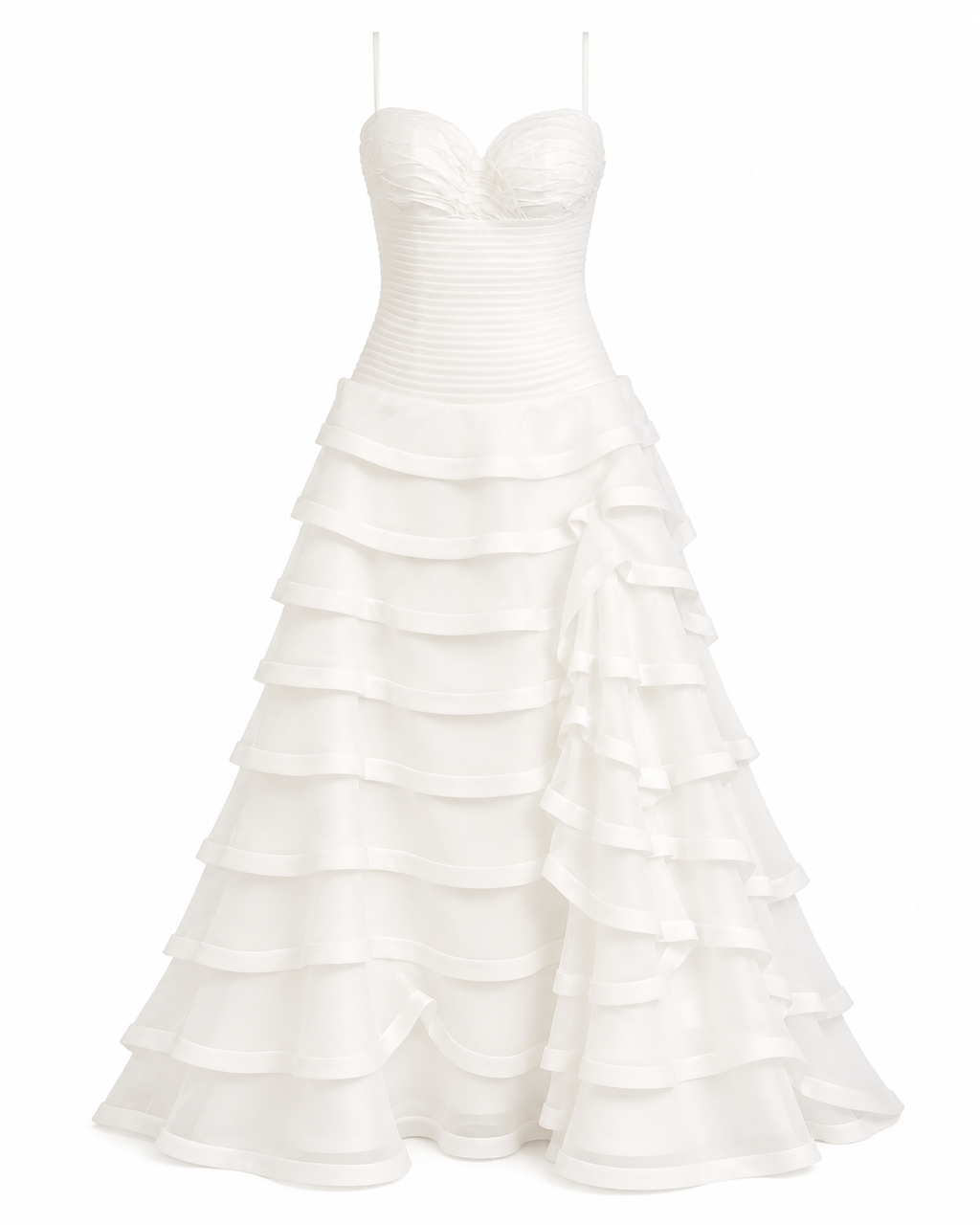Vestido Blanco de Novia Elegante por Division