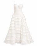 Vestido Blanco de Novia Elegante por Division