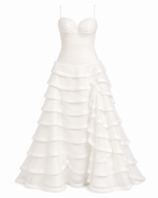 Vestido Blanco de Novia Elegante por Division