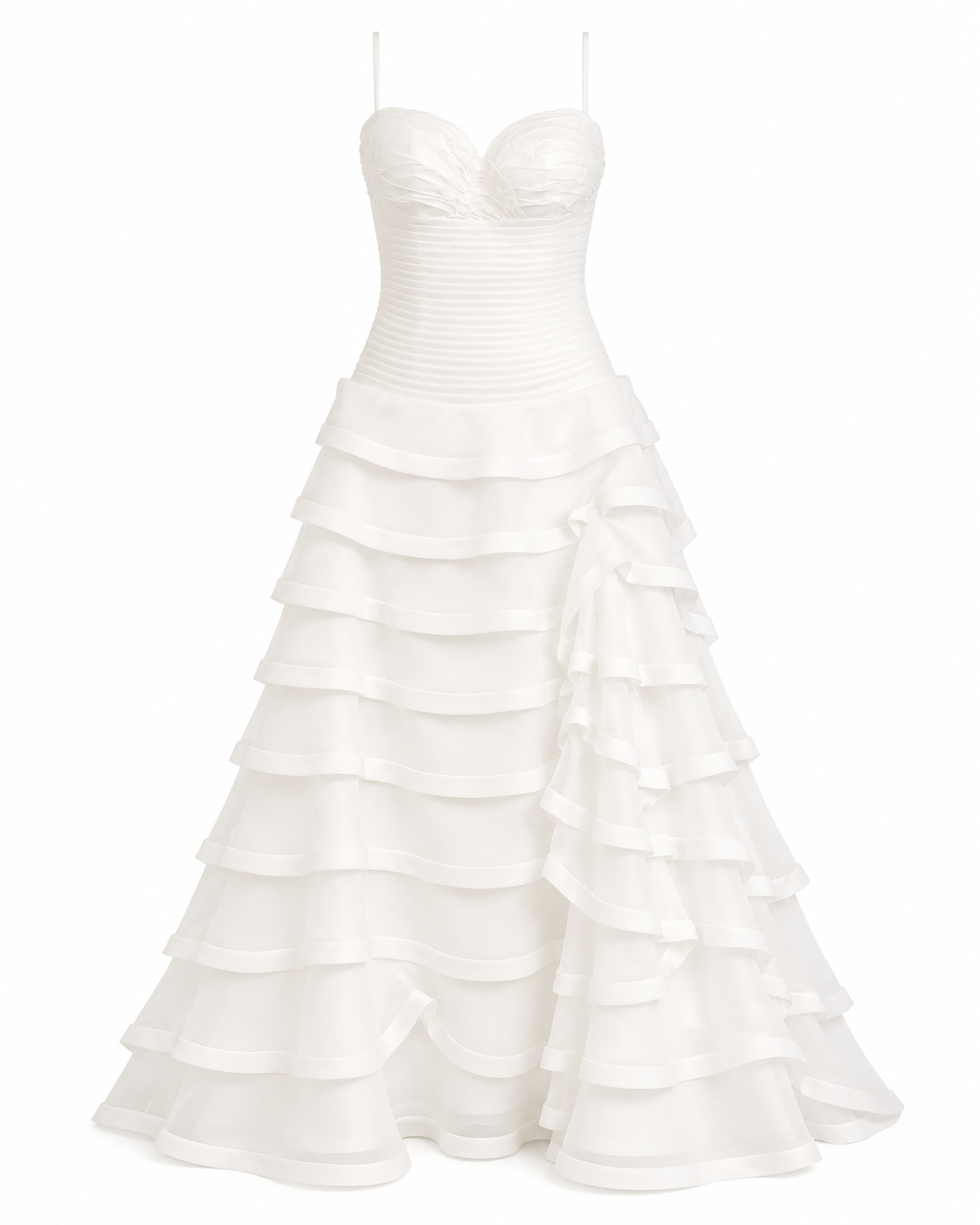 Vestido Blanco de Novia Elegante por Division