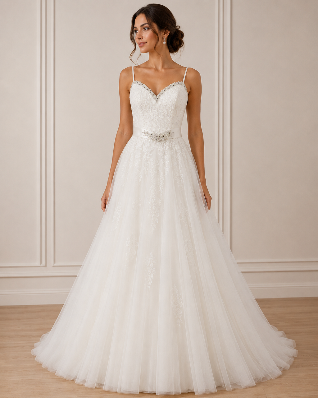 Vestido de Boda Ivory con Brillitos