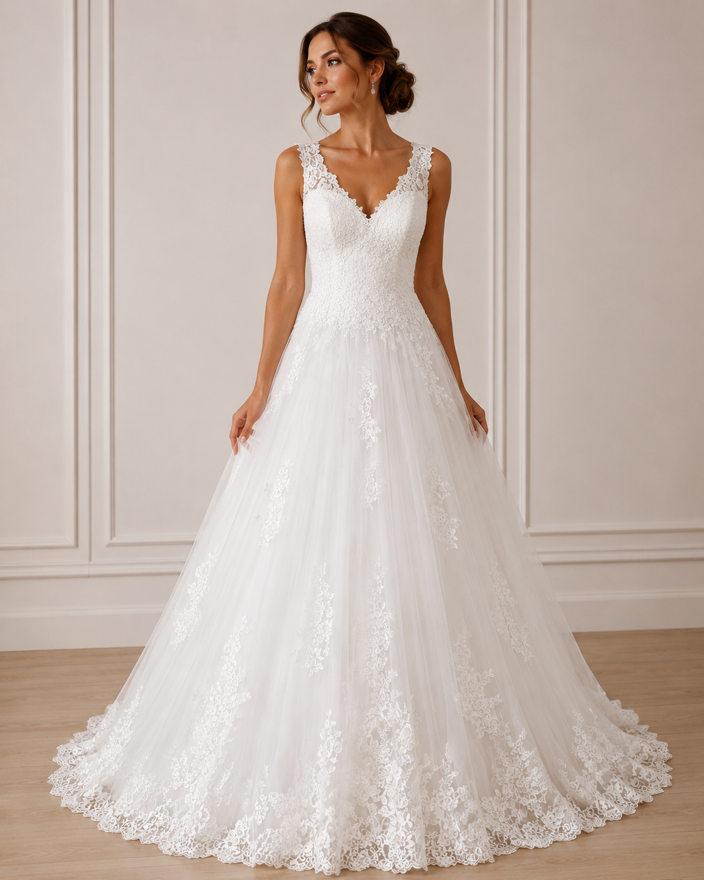 Vestido de Novia Blanco Elegante