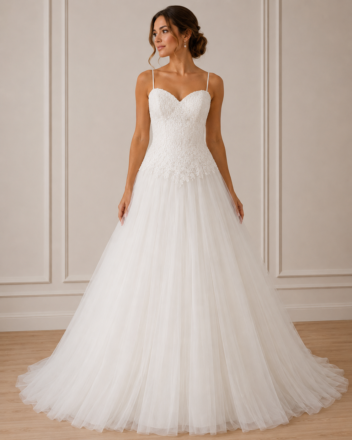 Vestido de Boda Ivory Elegante Largo
