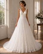 Vestido largo de boda Espalda Abierta