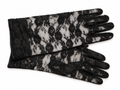 Guantes de encaje negros